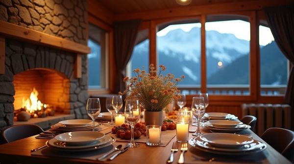 Val d'Isère : le déroulé d'un dîner gastronomique servi au chalet