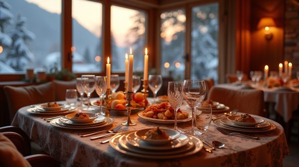 Val d'Isère : le déroulé d'un dîner gastronomique servi au chalet